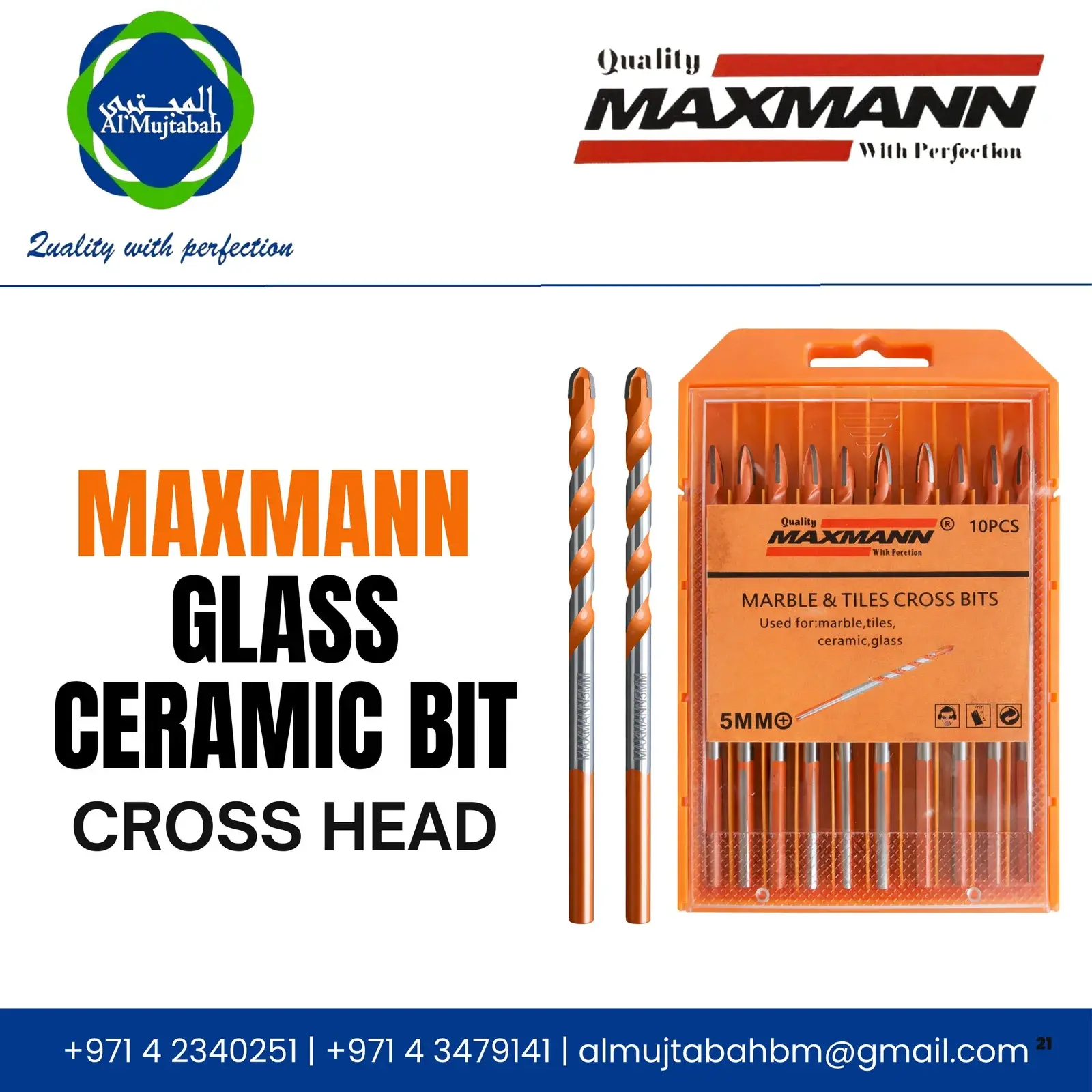 Glass & Ceramic Bit — Cross Head