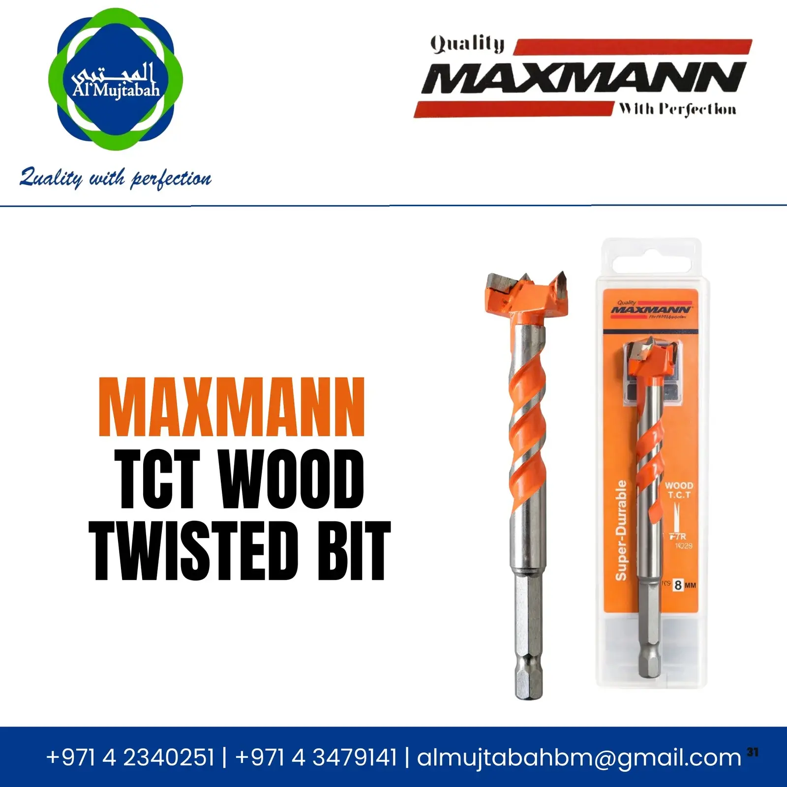 TCT Wood Twisted Bit