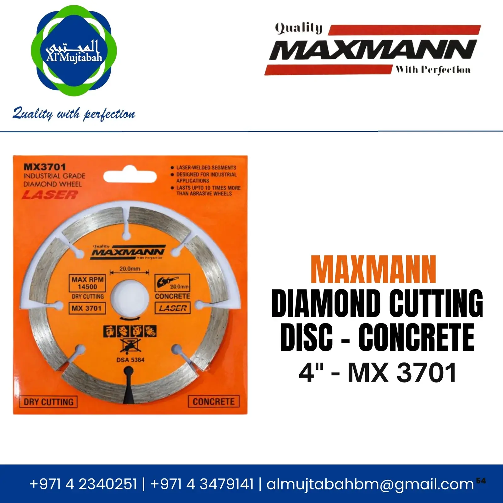 Diamond Cutting Disc — Concrete
