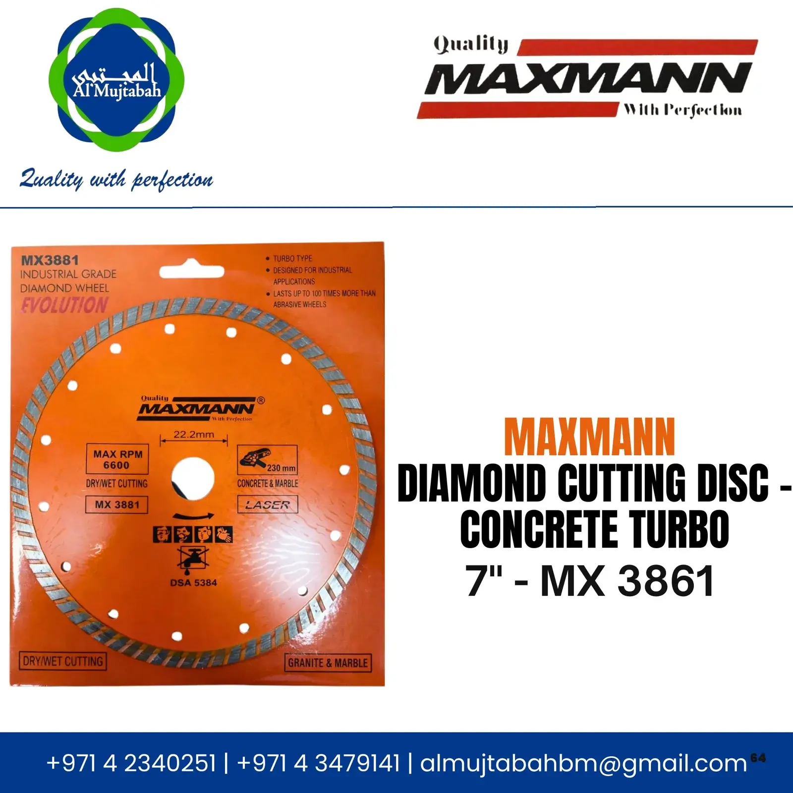 Diamond Cutting Disc — Concrete Turbo