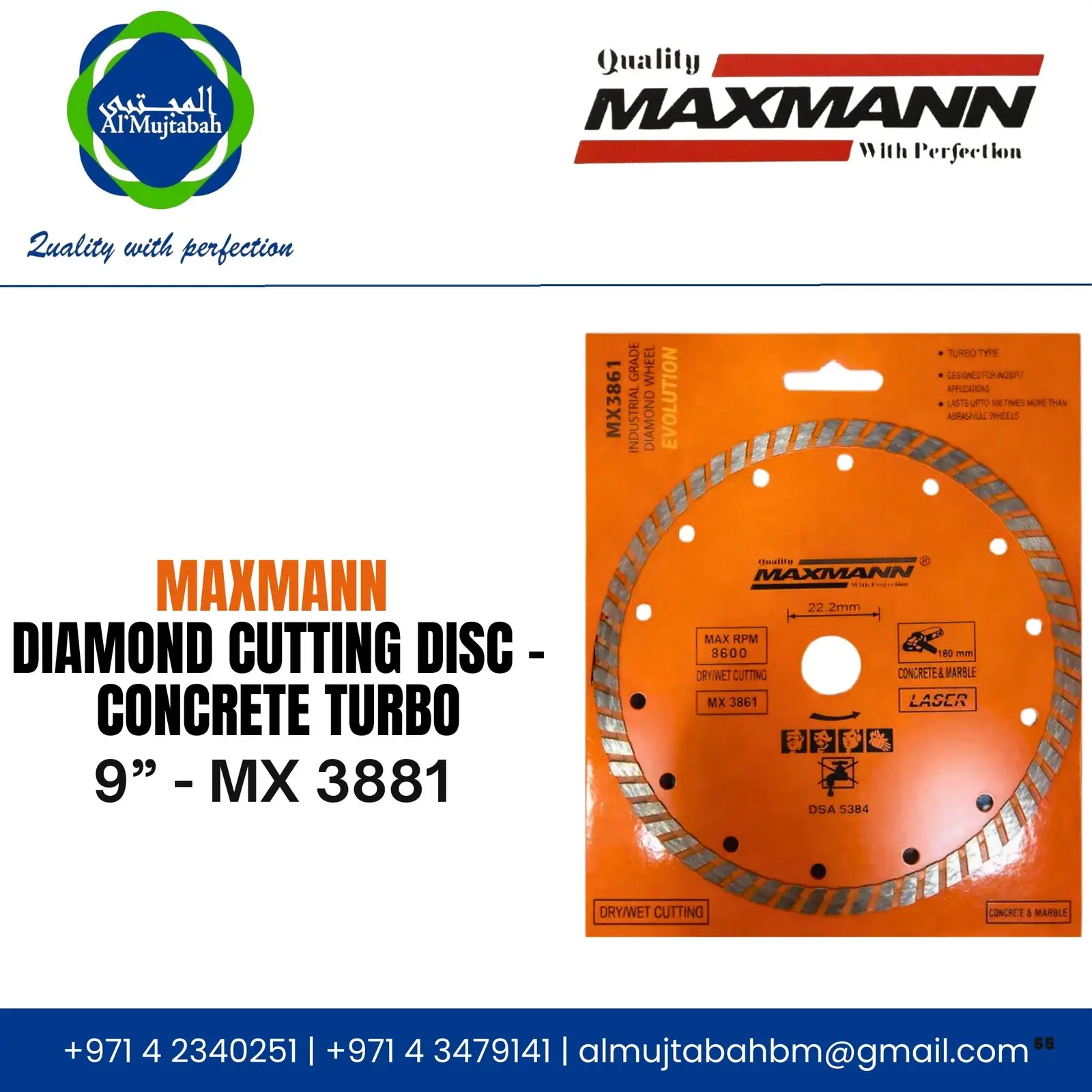 Diamond Cutting Disc — Concrete Turbo