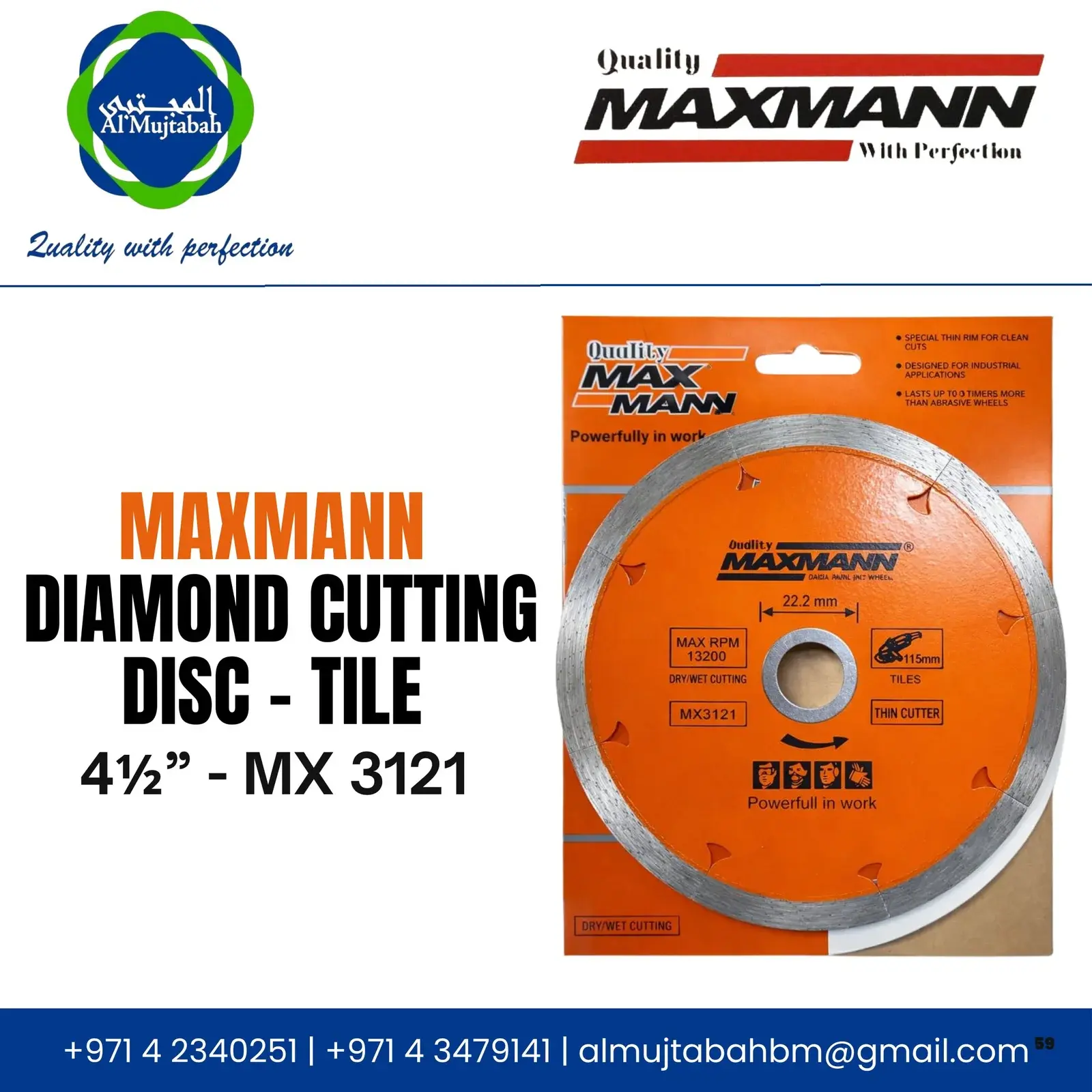 Diamond Cutting Disc — Tile